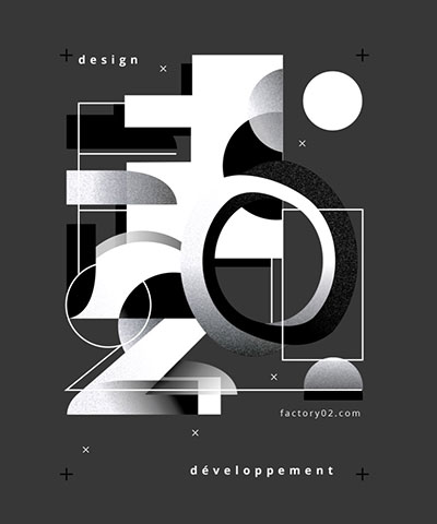 déclinaisons de l'affiche en robleuse avec des finitions différentes pour le bureau dans les teintes de bleu